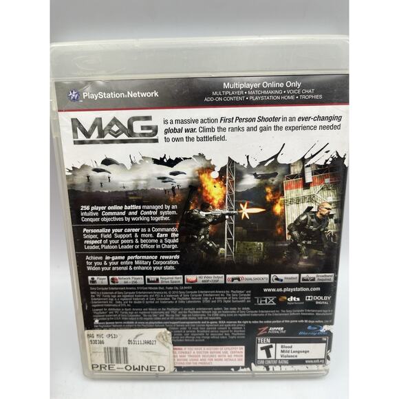 MAG Sony PS3 PlayStation 3 Tested - Picture 6 of 6